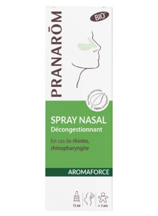 PRANAROM Pranarôm Aromaforce Organic Nasal Spray 15ml - Image 1